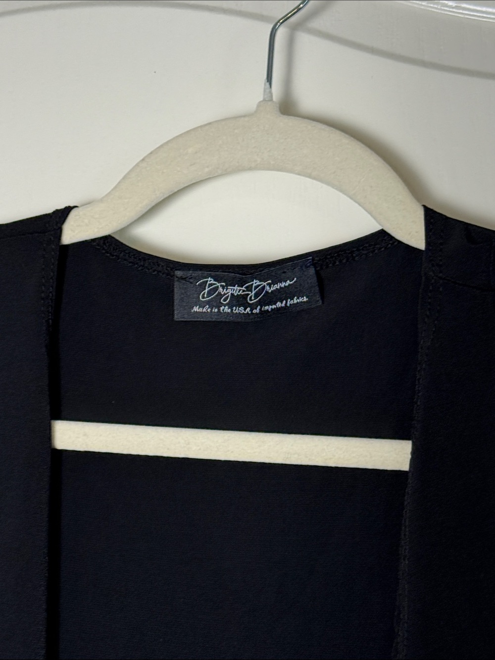 BRIGITTE BRIANNA BLACK LONG LIFESTYLE CARDIGAN - Picture 3 of 4